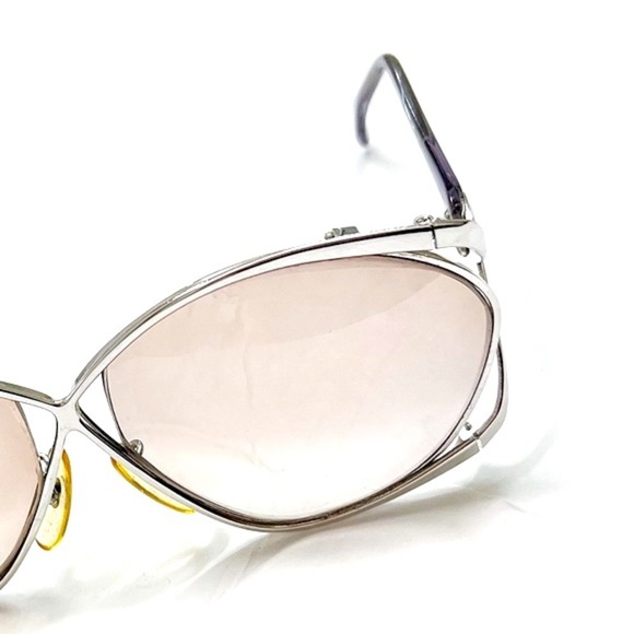 Vintage 70s-80s Oversized Expression Silver Large Butterfly Eyeglass Frames